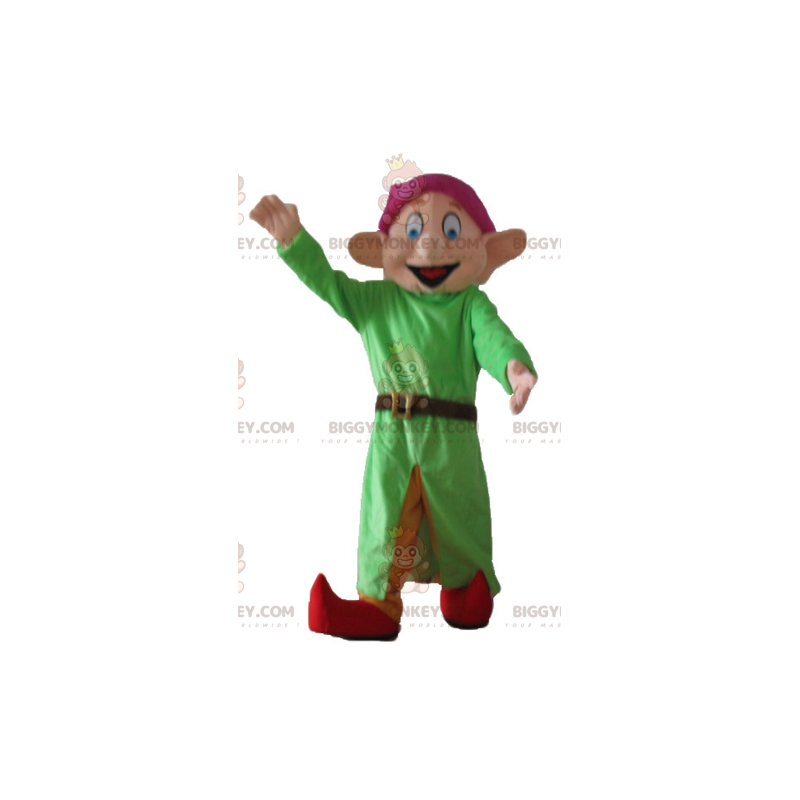 Snehvide Famous Dwarf Dopey Mascot Costume BIGGYMONKEY™ -