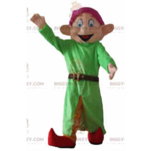 Snehvide Famous Dwarf Dopey Mascot Costume BIGGYMONKEY™ -