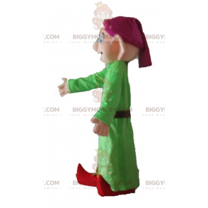 Snehvide Famous Dwarf Dopey Mascot Costume BIGGYMONKEY™ -