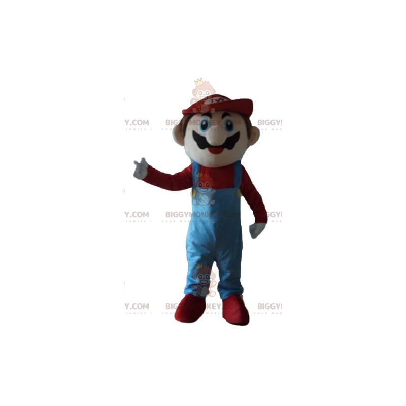 Costume della mascotte di Mario famoso personaggio dei