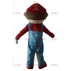 Costume della mascotte di Mario famoso personaggio dei