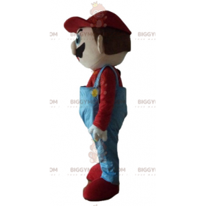 Fato de mascote do famoso personagem de videogame Mario