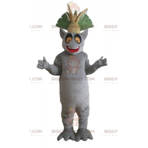 Madagaskar-Cartoon-Figur Lemur BIGGYMONKEY™ Maskottchen-Kostüm