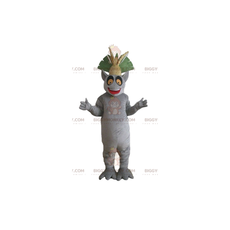 Madagaskar-Cartoon-Figur Lemur BIGGYMONKEY™ Maskottchen-Kostüm