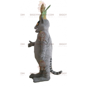 Madagaskar-Cartoon-Figur Lemur BIGGYMONKEY™ Maskottchen-Kostüm