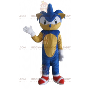 BIGGYMONKEY™ Mascot Costume av Sonic the Famous Video Game Blue