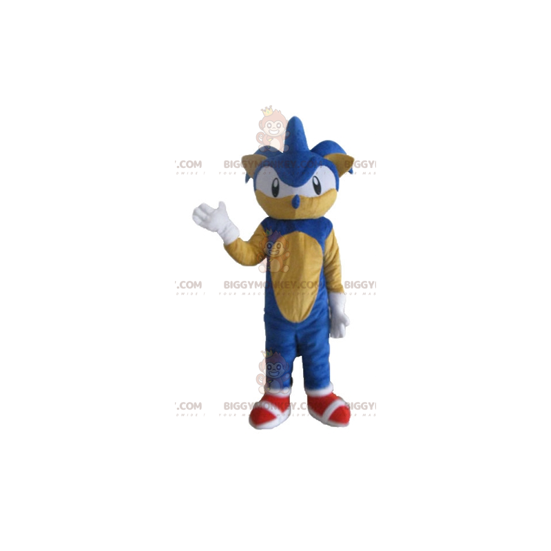 BIGGYMONKEY™ Mascot Costume av Sonic the Famous Video Game Blue