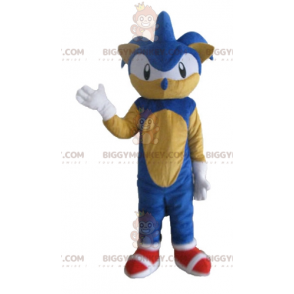 BIGGYMONKEY™ Mascot Costume av Sonic the Famous Video Game Blue