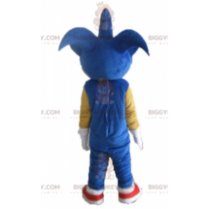 BIGGYMONKEY™ Mascot Costume av Sonic the Famous Video Game Blue