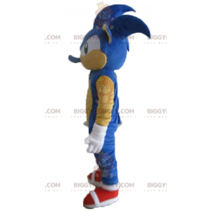 BIGGYMONKEY™ Mascot Costume of Sonic the Famous Video Game Blue