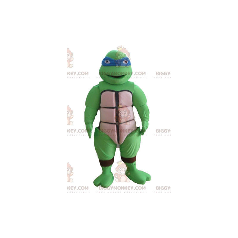 Kostium maskotki BIGGYMONKEY™ słynnego żółwia ninja Leonarda z