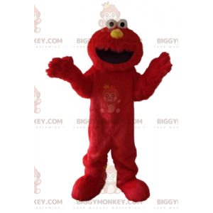 Costume de mascotte BIGGYMONKEY™ d'Elmo la marionnette rouge de