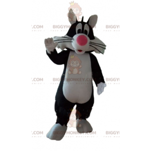 Costume de mascotte BIGGYMONKEY™ de Grosminet chat noir de