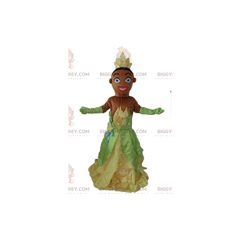 BIGGYMONKEY™ Prinses Tiana-mascottekostuum van The Princess and