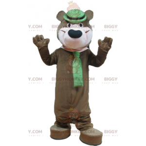 Disfraz de mascota BIGGYMONKEY™ de Yogi, el famoso oso pardo de