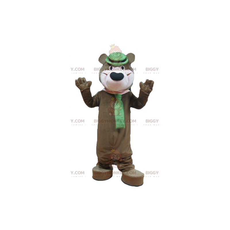 Costume de mascotte BIGGYMONKEY™ de Yogi le ours marron de