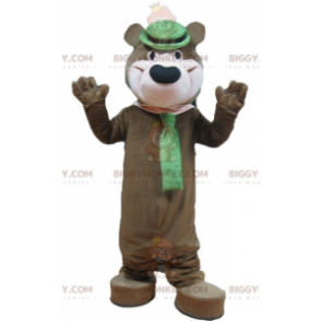 Costume de mascotte BIGGYMONKEY™ de Yogi le ours marron de