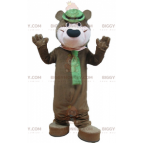Yogi the Famous Cartoon Brown Bear BIGGYMONKEY™ Mascot Costume