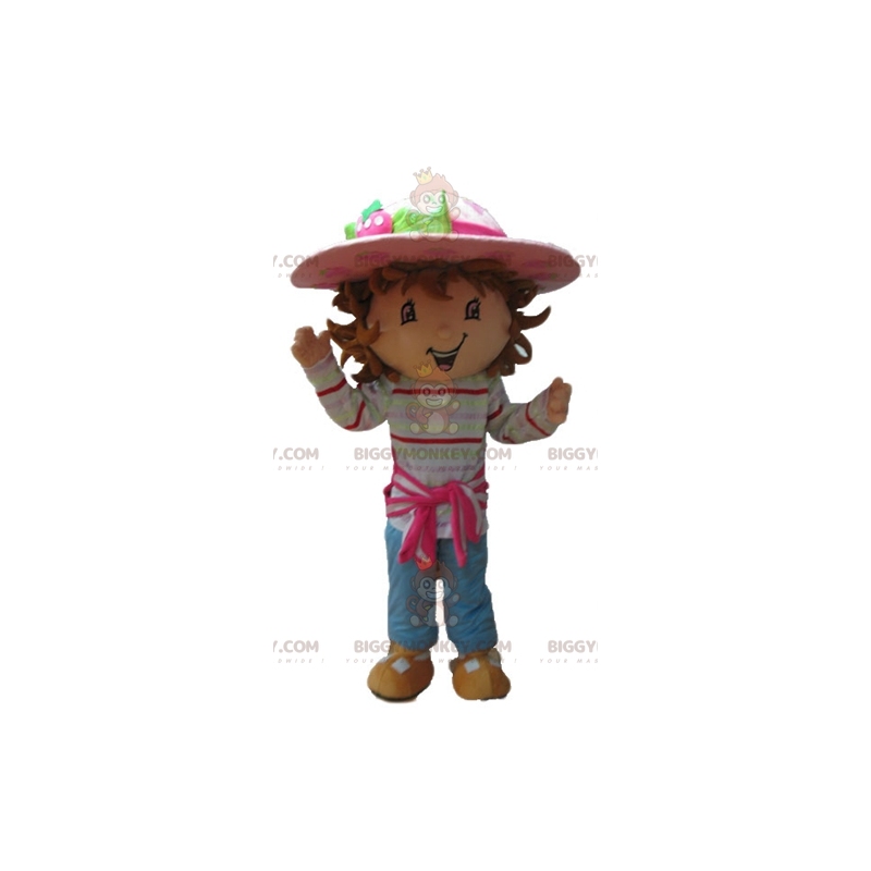Strawberry Shortcake Cartoon Character BIGGYMONKEY™ Mascot