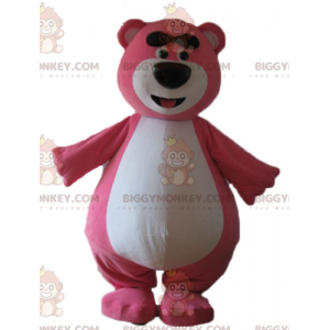 Grote grappige mollige roze en witte teddy BIGGYMONKEY™