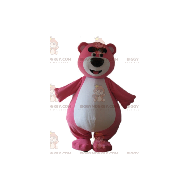 Big Funny Plump Pink and White Teddy BIGGYMONKEY™ Mascot