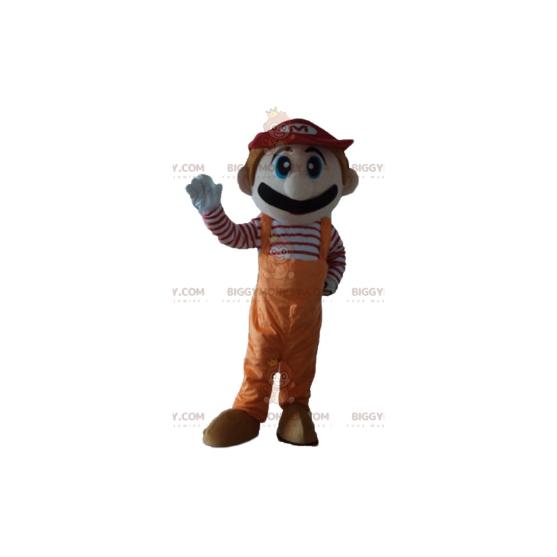 Mario beroemd videogamekarakter BIGGYMONKEY™ mascottekostuum -