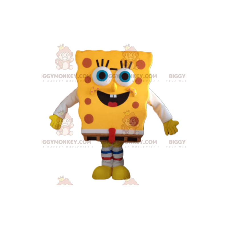 Animowany kostium maskotka Spongebob BIGGYMONKEY™ z żółtym