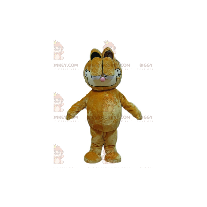 Garfield berömda tecknade orange katt BIGGYMONKEY™ maskotdräkt