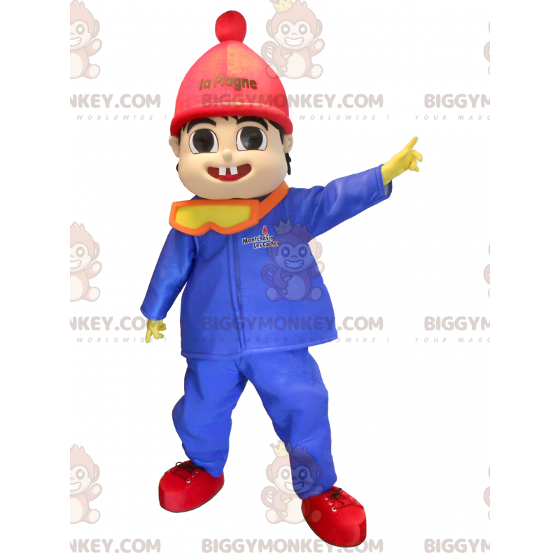 Costume de mascotte BIGGYMONKEY™ de mignon petit garçon habillé
