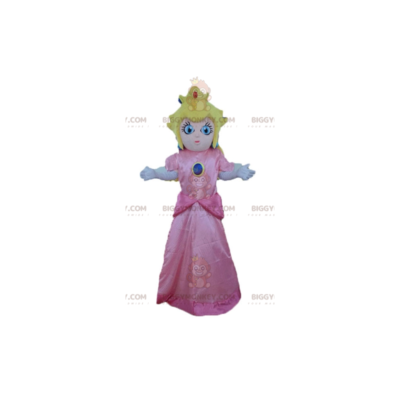 Prinzessin Peach Maskottchen-Kostüm der berühmten Mario-Figur