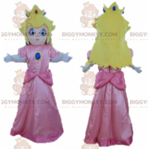 Prinzessin Peach Maskottchen-Kostüm der berühmten Mario-Figur