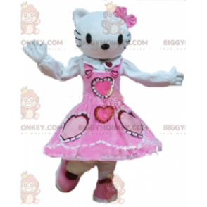 BIGGYMONKEY™ Hello Kitty Slavný kostým maskota bílé kočky z
