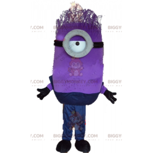 BIGGYMONKEY™ Costume da mascotte Minion viola Personaggio di