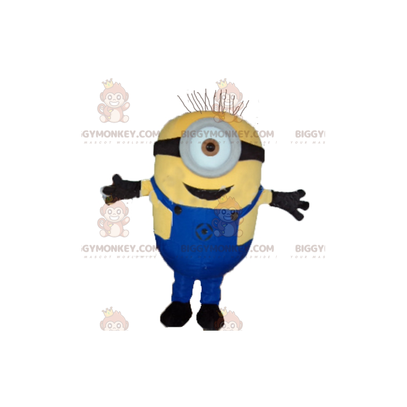 Yellow Minions costume dressed in overalls - Our Sizes L (175-180CM)