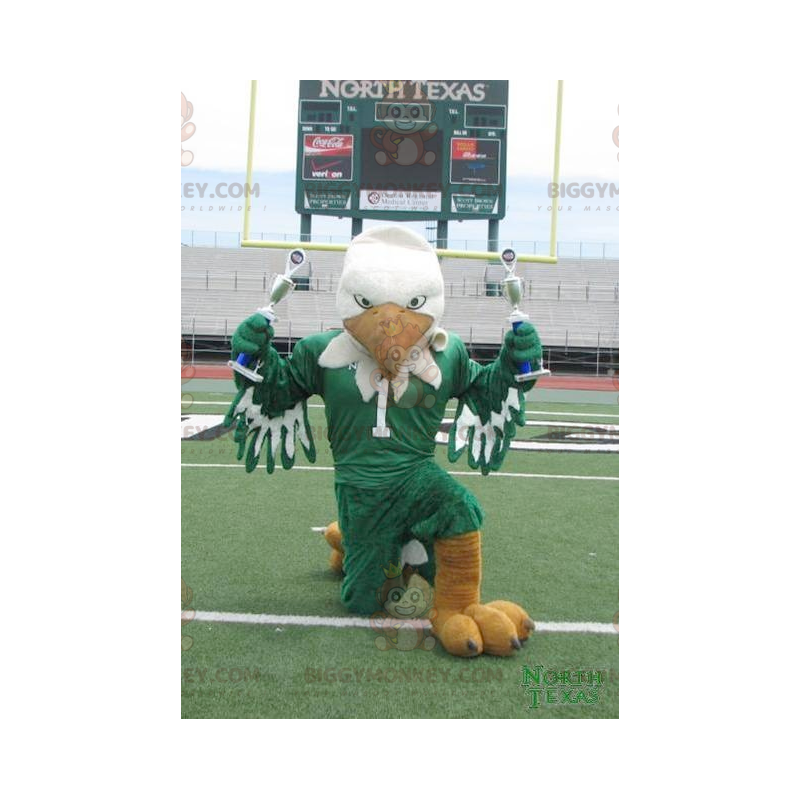 Orange and Green White Eagle BIGGYMONKEY™ Mascot Costume –