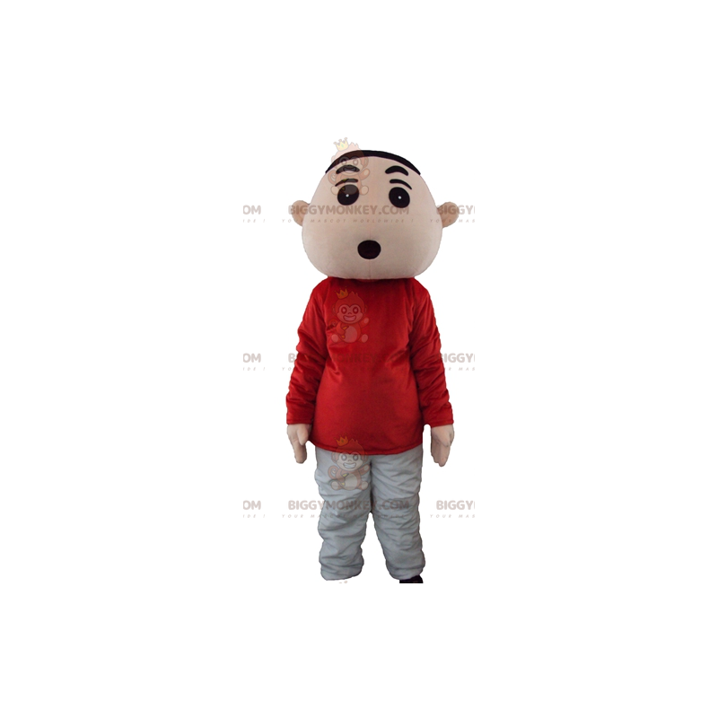 Kostým maskota Youth Boy BIGGYMONKEY™ v červeno-šedém oblečení