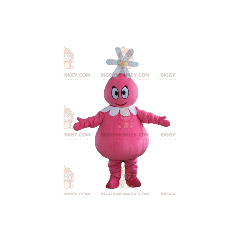 Slavná růžová postava Barbabelle Kostým maskota BIGGYMONKEY™