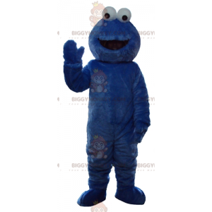 BIGGYMONKEY™ maskotdräkt Elmo Berömda Blue Sesame Street Puppet