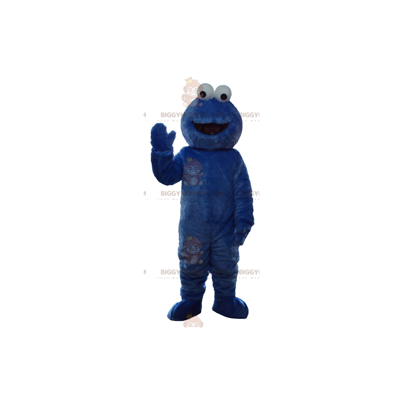BIGGYMONKEY™ Mascot Costume Elmo Famous Blue Sesame Street
