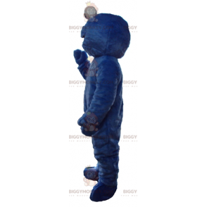 BIGGYMONKEY™ maskotdräkt Elmo Berömda Blue Sesame Street Puppet