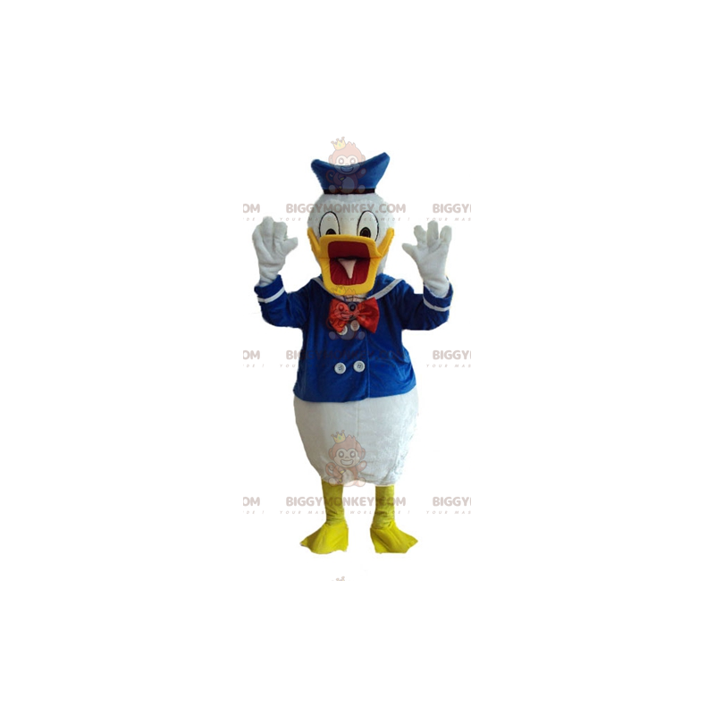 Costume de mascotte BIGGYMONKEY™ de Donald Duck canard habillé