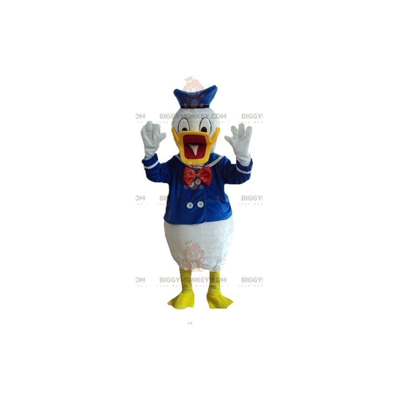 Kalle Anka Berömd Duck Maskot Dräkt BIGGYMONKEY™ klädd som