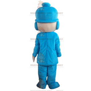 BIGGYMONKEY™-mascottekostuum voor jongen in blauwe outfit met