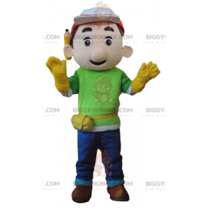 Costume de mascotte BIGGYMONKEY™ d'ouvrier de chef de chantier
