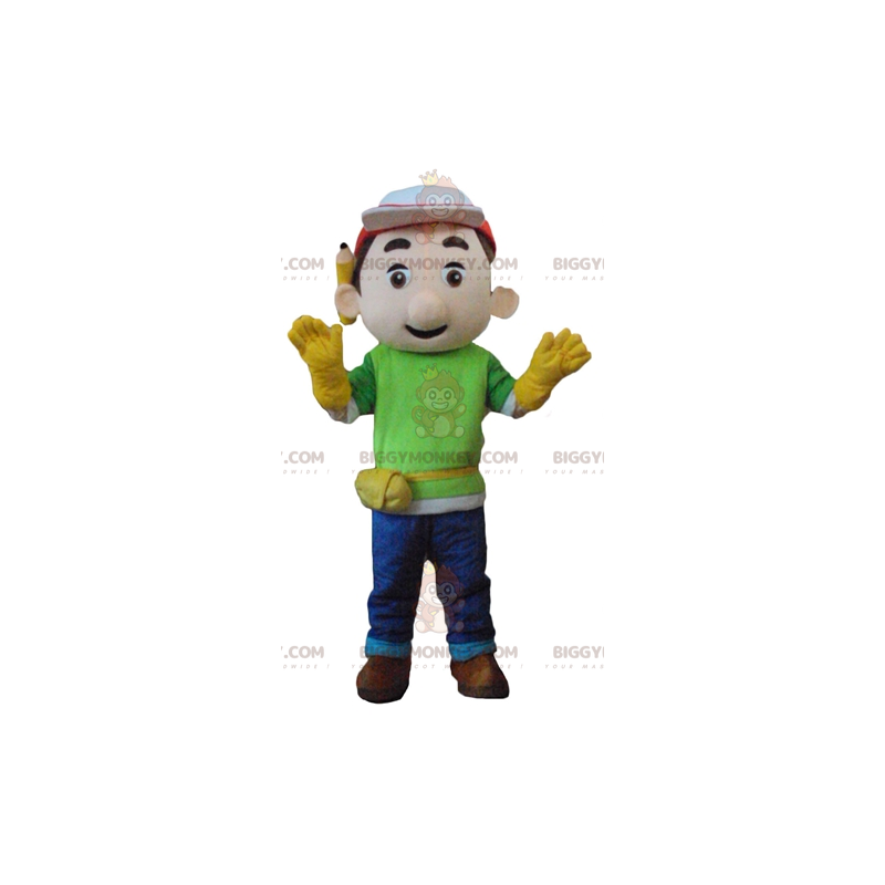 Construction Manager Worker BIGGYMONKEY™ Mascot Costume -