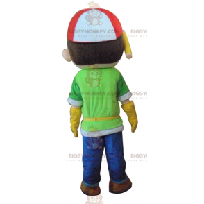 Costume de mascotte BIGGYMONKEY™ d'ouvrier de chef de chantier