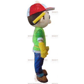 Construction Manager Worker BIGGYMONKEY™ Mascot Costume –