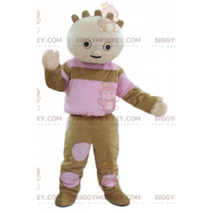 Brązowo-różowy kostium maskotki Baby Doll BIGGYMONKEY™ -