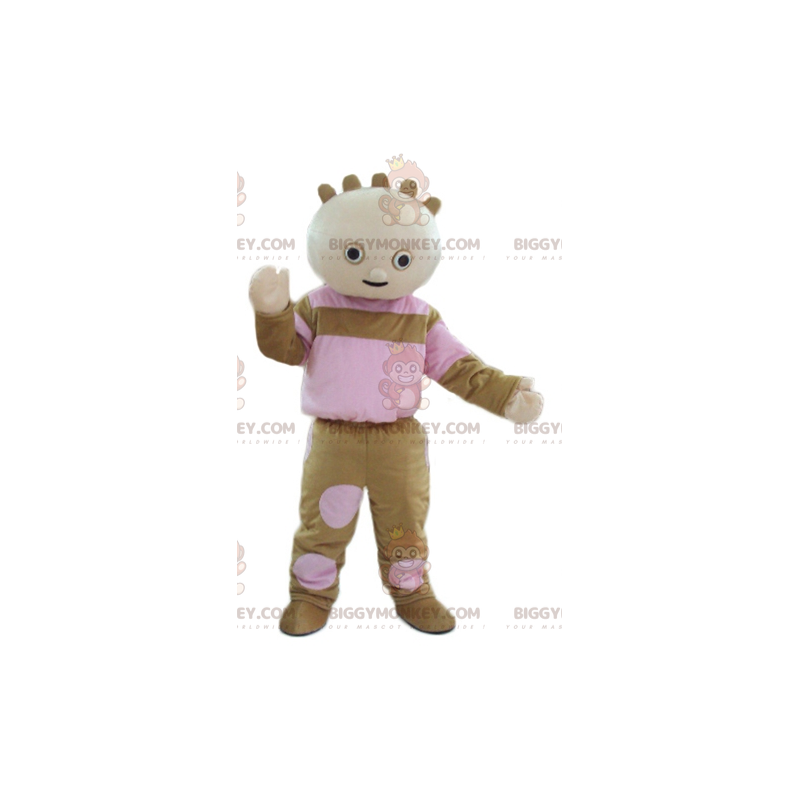 Brązowo-różowy kostium maskotki Baby Doll BIGGYMONKEY™ -