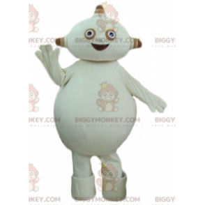 Funny Plump Beige Alien BIGGYMONKEY™ Mascot Costume -
